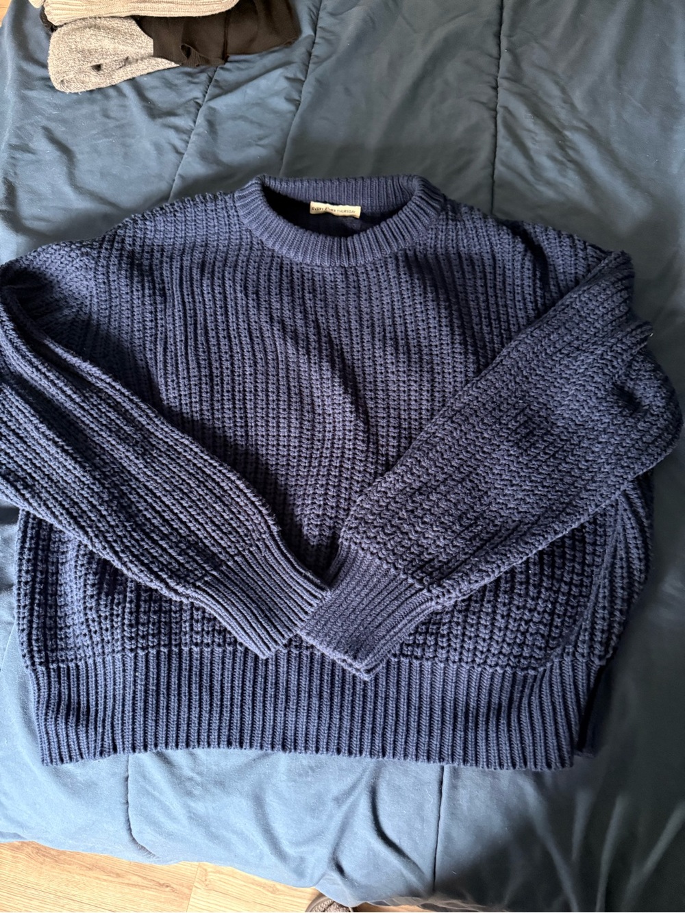 Every Other Thursday Navy Knit Sweater